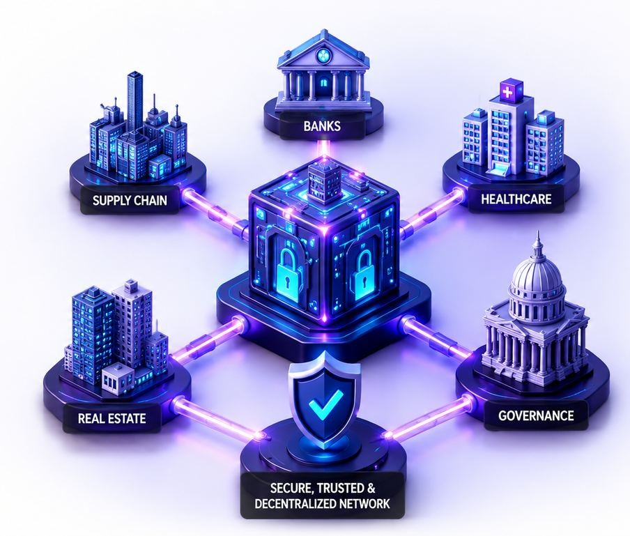 Enterprise Blockchain Development illustration