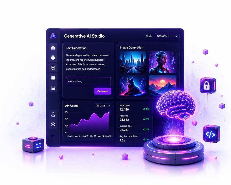 Generative AI Development  illustration