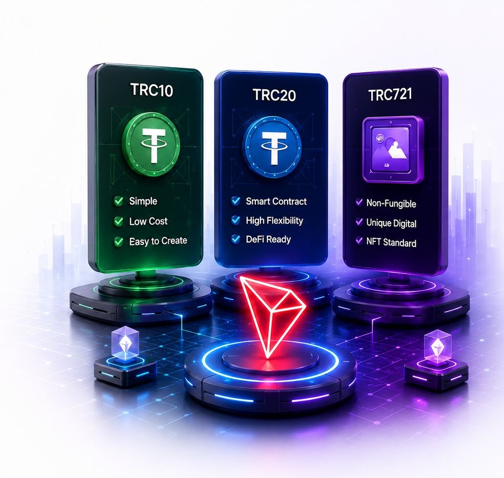 TRC10/TRC20/TRC721 Development illustration